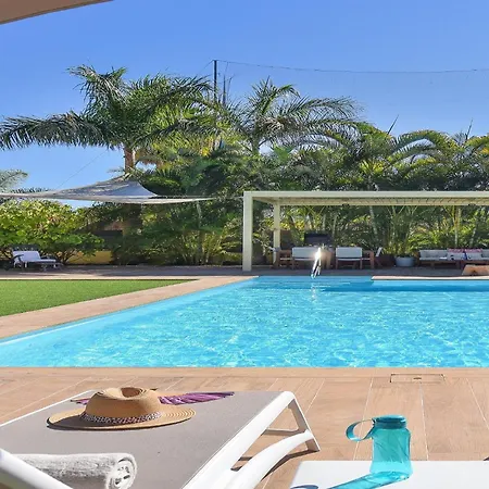 Villa Maspalomas Royale Luxury Retreat In Gran Canaria Private Heated Pool Charming Outdoor Dining Area Bbq Nestled In The Heart Of, *